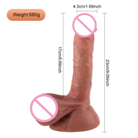 Godes de Clitoris en Silicone liquide pour femmes, 9 pouces, jouets adultes, poussée réaliste