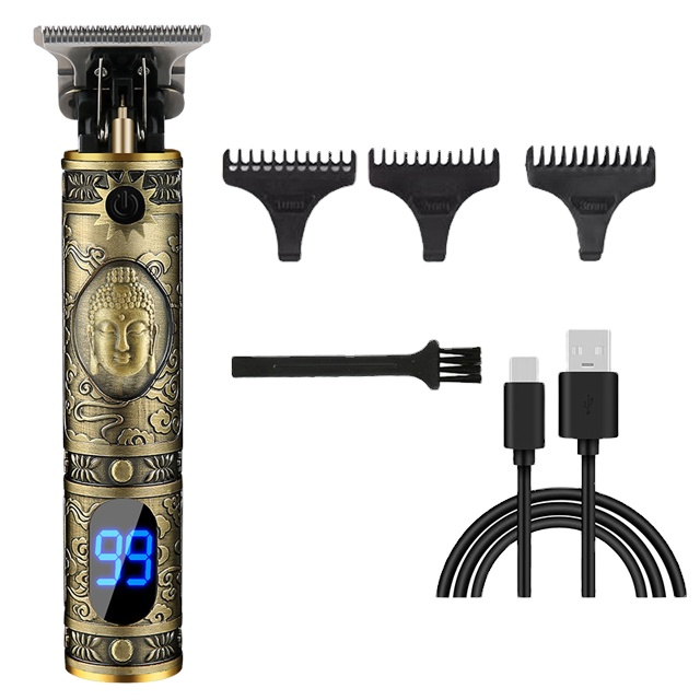 Оптовая продажа, триммеры и машинки для стрижки волос, Высококачественная модернизированная машинка для стрижки волос с заряжаемой головой Будды, Профессиональная Беспроводная Машинка для стрижки волос