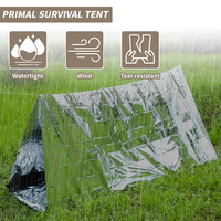 Tente d'abri de survie d'urgence d'hiver thermique isolée par film d'aluminium imperméable léger Mylar