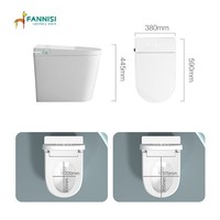 Nouvelle toilette monobloc en céramique avec siphon, cuvette allongée, bidet à capteur intelligent pour la maison