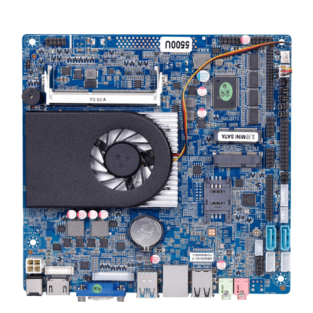 4th Generation Intel Core I5 4278U CPU Desktop Motherboard Double DDR3 Integrated SATA Hard Drive Interface 13*USB 1*LAN ITX New