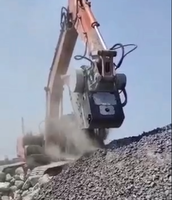 Bucket Penghancur Multifungsi MONDE |   Bucket Jaw Crusher Excavator 15t/jam untuk Pekerjaan Konstruksi Batu Beton