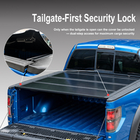 Accessoires de camionnette : Hayon pliant quadruple en alliage résistant aux intempéries à profil bas pour Dodge Ram 1500 2500 3500 2009-2014 et Ford F-150 F-250 avec benne de 6,5 pieds