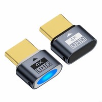 Adaptateur d'affichage virtuel Yoosure compatible HDMI 4K HDR, émulateur EDID, moniteur factice sans tête, prend en charge la résolution 4K