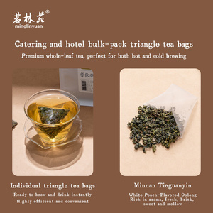 White Peach <span class=keywords><strong>Tieguanyin</strong></span> 5g * 50 sacs, sachets de thé commerciaux Triangle-bag pour restaurants et hôtels - Product Image 3