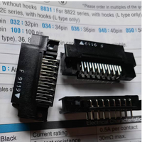 Conector de color B de material P/C con paso de 1.27 mm, 8830E-040-170L-F, marca KEL de Japón, para cable plano