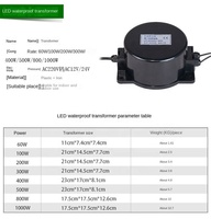 Alimentation électrique et transformateur d'éclairage LED sous-marin professionnels de haute qualité, étanches IP68