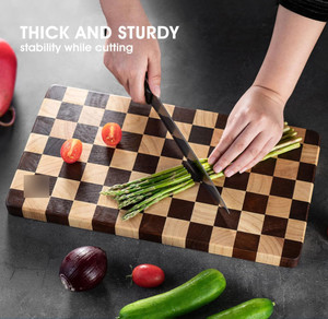 Chất Lượng Cao Bền Bàn Cờ Mô Hình Thiết Kế Gỗ Cắt Hội Đồng Quản Trị Butcher Khối Gỗ Thớt Hội Đồng Quản Trị - Product Image 5