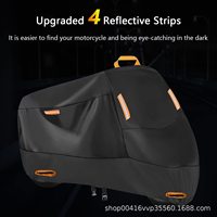 Housse de Moto Extérieure 210D Haute Qualité Protection UV Imperméable, En Stock Livraison Rapide, Convient aux Motos 245cm