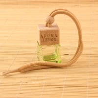 Bouteille de parfum en verre rechargeable de 8 ml à suspendre pour voiture, diffuseur suspendu, flacon vide pour aromathérapie