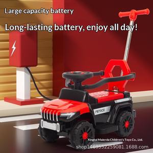 Yeni Elektrikli ATV Çocuklar İçin Dört Tekerlekli Scooby Ritable Şarj Edilebilir Plastik Araba İtici Saplı Bebek Arabası 6-12 Ay 6 - Product Image 2