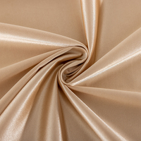 Nappe de table de mariage en satin premium, résistante aux plis, couleur champagne, 120 cm de diamètre, pour fêtes, banquets et événements