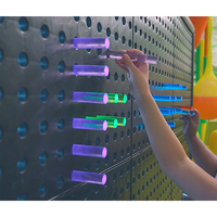 Jeu mural interactif lumineux populaire pour enfants, nouveaux arrivages, panneaux muraux lumineux, clous muraux Lite Brite pour enfants, centre de jeux