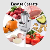 CE Desktop Dubbele Snelheid SS304 Volume 5L 8L 12L 18L Voedselverwerker Hummus Mixer Knoflooksaus Ui Noten Kommesnijder