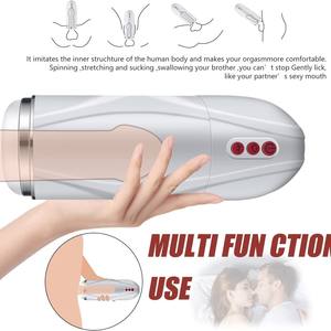10 itme ve emme modları ile otomatik erkek Masturbator, erkekler için şarj edilebilir su geçirmez uçak fincan seks oyuncak - Product Image 2