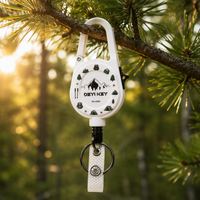 Boucle rétractable portable à haute résistance, facile à tirer, pour le camping en plein air, anti-perte, avec forte adsorption magnétique