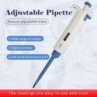 Micropipette numérique réglable en plastique de haute qualité pour laboratoire, 0,1 µl-2,5 µl