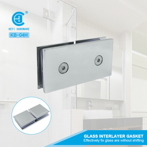 Muur Op Glas Klem Roestvrij Staal Glazen Clip Douche Matzwarte Hardware Badkamer Accessoire Glazen Houder Voor Douchescherm - Product Image 6