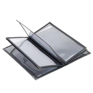 ปกเมนูหนัง A4สำหรับใช้ในโรงแรมเมนูอาหารค่ำแบบแพนด้าด่วนพิเศษสีและโลโก้ - Product Image 4