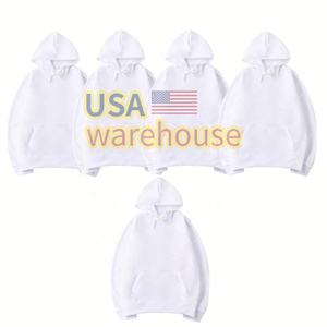 Sweat à capuche par sublimation Taille américaine unisexe 100% polyester Sweat-shirt sweat-shirt à capuche par sublimation avec impression personnalisée et vierge - Product Image 1