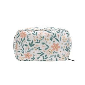 Custom Floral Print Makeup Pouch Wholesale Cosmetic <b>Bag</b> Travel <b>Toiletry</b> Organizer Waterproof Wash <b>Bag</b> for <b>Women</b> - Product Image 4