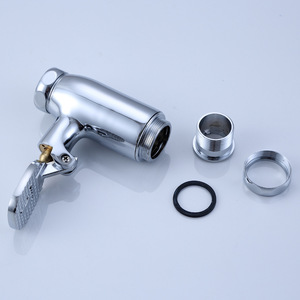 วาล์วเปิด-ปิดน้ำแบบติดผนังชนิดใช้เท้าเหยียบ ยี่ห้อ Chenlu ผลิตจากทองแดงทั้งหมด สำหรับโถสุขภัณฑ์แบบนั่งยอง ขนาดท่อออก 2.0 และ 2.5 นิ้ว ช่วยประหยัดน้ำ - Product Image 5