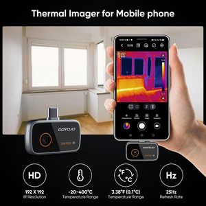 กล้องถ่ายภาพความร้อน GOYOJO USB-C สำหรับ Android, ความละเอียด IR 192x192, กล้องอินฟราเรดสำหรับการตรวจสอบและวินิจฉัย GW192A USB- - Product Image 6