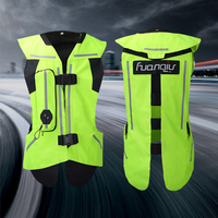 Nouvelle génération 1 Airbag moto combinaison d'équitation gonflable Qiu anneau gilet de protection Anti-chute résistant à l'usure respirant seconde