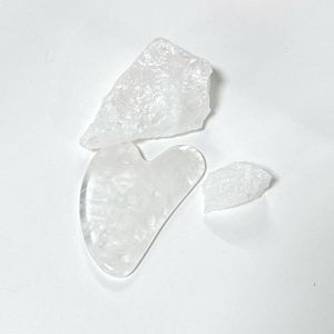 Planche de Guasha en Jade Cristal Blanc Transparent Naturel au Meilleur Prix d'Usine pour le Visage - Product Image 2