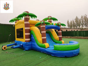 Château Gonflable de Fête Géant d'Extérieur <span class=keywords><strong>pour</strong></span> Enfants, Aire de Jeu à Glissade, Rebonds et Sauts, Vente en Gros - Product Image 4