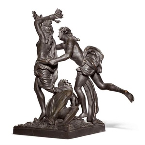 Decoración de jardín Tamaño real Fundición Bronce Griego <span class=keywords><strong>Apolo</strong></span> y Daphe Estatua Escultura - Product Image 1