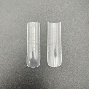 Nouvelles formes doubles réutilisables N13627 pour extensions d'ongles carrées, 14 tailles, capsules transparentes, capsules à ongles, pointes d'ongles - Product Image 4