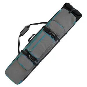 Rolling Expandable Snowboard and Ski Bag Ski and Snowboard Bag with Wheels Fits 2 Boards or 2 Sets of Skis up to 70in