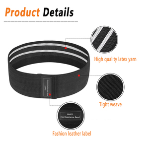 Set di Fasce Elastiche per <span class=keywords><strong>Allenamento</strong></span> Yoga, Fitness, Palestra Domestica, con Logo Personalizzato, per Glutei e Gambe, Bande di Resistenza in Tessuto - Product Image 3