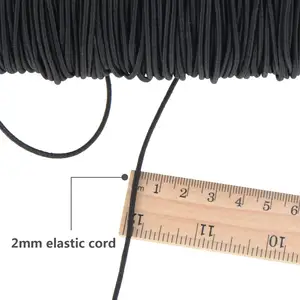 Cordon élastique rond personnalisé de 1/4 pouce d'épaisseur de 3mm