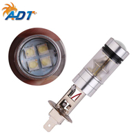 ADT H1 Светодиодные Автомобильные фары 9005 9006 H8 H9 H11 H16 2000Lm 12V 100W 880 6000K белые светодиодные противотуманные фары H1