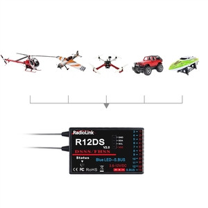 Récepteur <span class=keywords><strong>Radiolink</strong></span> 2,4 GHz <span class=keywords><strong>R12DS</strong></span> avec prise en charge SBUS/PWM pour émetteur RC AT9 9S Pro 10 II, pièces pour bateaux - Product Image 6