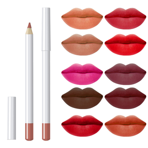 Vente en gros <span class=keywords><strong>Crayon</strong></span> <span class=keywords><strong>à</strong></span> <span class=keywords><strong>lèvres</strong></span> <span class=keywords><strong>bio</strong></span> végan <span class=keywords><strong>Crayon</strong></span> blanc et marron foncé avec logo personnalisé Marque privée imperméable - Product Image 4