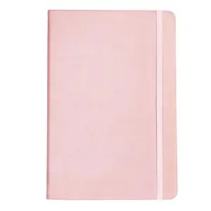Cuaderno personalizado A5 para niños, cuadernos cuadrados de rejilla con cubierta de PU rosa, conjunto de papelería China