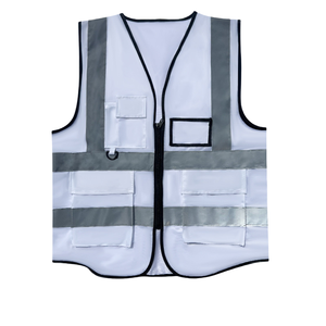 Gilet de sécurité pour <span class=keywords><strong>femme</strong></span> en polyester orange ANSI classe 2 avec bande réfléchissante Logo personnalisé Vêtements de travail réfléchissants pour la construction - Product Image 3