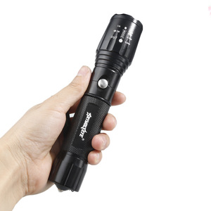 Lampe torche LED extensible Skywolfeye T6 rechargeable, éclairage de cyclisme en plein air, torche en alliage d'aluminium - Product Image 1