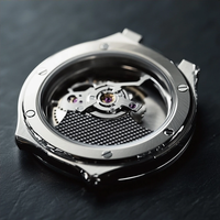 Montre intelligente personnalisée en acier inoxydable 316L, étanche et polie, pour hommes, accessoires de montre de luxe, usinage par électroérosion à fil CNC