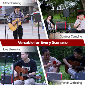 Rừng X6 Xách Tay Kết Nối Không Dây Âm Thanh Loa 200W Guitar Khuếch Đại Chuyên Nghiệp Hệ Thống Âm Thanh Cho Ngoài Trời Bên Gia Đình - Product Image 6