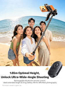 Trípode Selfie Stick Automático UGREEN LP1017 de 1.65M con Control Remoto Bluetooth, Soporte para Teléfono para Vlogs y Conciertos - Product Image 2