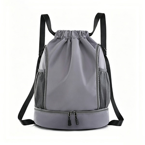 Sac à dos <span class=keywords><strong>de</strong></span> sport personnalisé avec cordon <span class=keywords><strong>de</strong></span> serrage - Sac <span class=keywords><strong>de</strong></span> sport imperméable avec compartiment à chaussures et poche humide/sèche pour hommes et femmes - Product Image 1