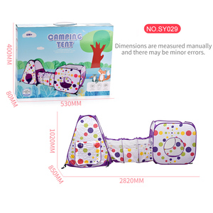 Tente de jeu d'intérieur pliable 3 en 1 <span class=keywords><strong>pour</strong></span> enfants, tente tunnel à ramper, cabane de jeu portable <span class=keywords><strong>pour</strong></span> bébés, tente de piscine à balles océaniques, <span class=keywords><strong>jeux</strong></span> d'extérieur - Product Image 6