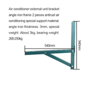 Support Métallique Extérieur pour Climatiseur 3P – Fixation Triangulaire Manuelle pour Climatisation