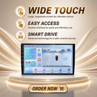 Estéreo para Auto Portátil de 7 Pulgadas con Navegación, Android Auto Inalámbrico, Apple CarPlay, Cámara de Reversa, Pantalla Dividida, OLED Integrado de 1DIN
