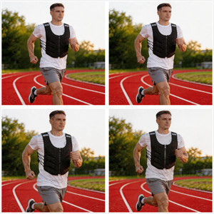 Chaleco con Peso Ajustable, Chaleco de Entrenamiento con Placas de Peso Extraíbles para Entrenamiento Físico - Product Image 3