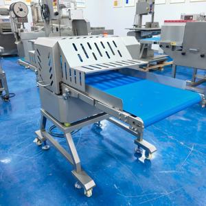 Nieuwe RuiCheng Commerciële Versvlees Kebab Visblokjes Snijmachine Rundvleesstrookjes Splitsende Vlees Snijder 304 RVS 1.5KW - Product Image 6